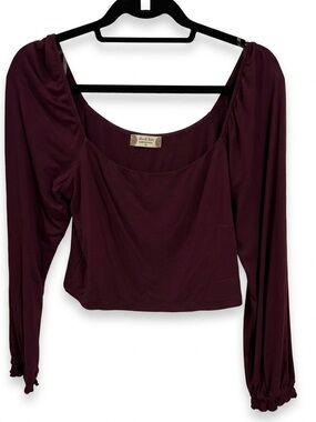 Altar'd State Deep Burgundy Blouse